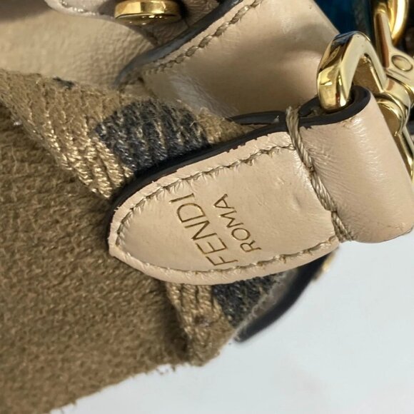 FENDI 8BT303 Zucca Hand Bag FLIP large FF logo strap 2WAY bag Shoulder Bag - Picture 15 of 16